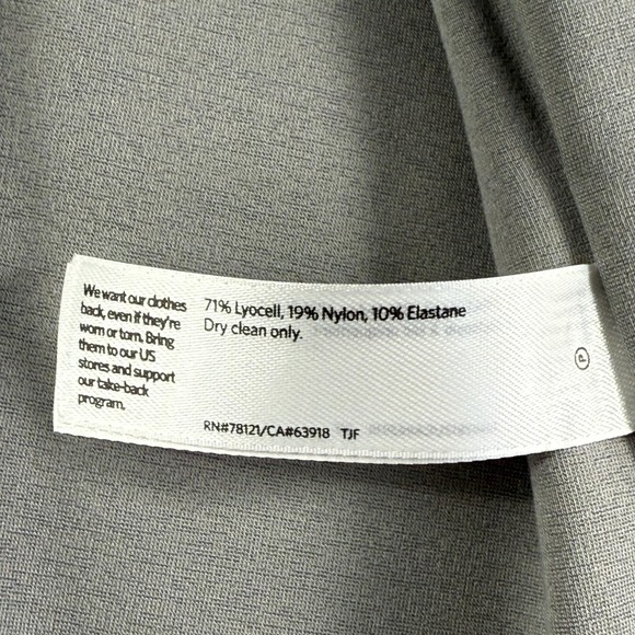 Eileen Fisher Blazer Womens XXS Gray Open Front Long Sleeve Lyocell Blend Jacket - Picture 5 of 12